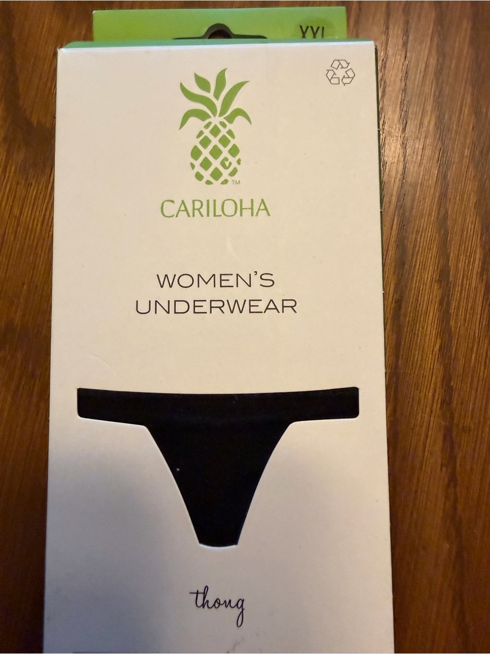 Cariloha Women’s Black Thong - Comfortable Everyday Panty